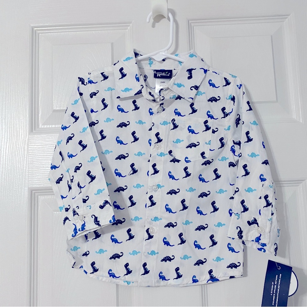 Toddler Dinosaur Print Shirt